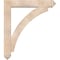 Ekena Millwork Thorton Arts and Crafts Smooth Bracket w/ Offset Brace, Douglas Fir, 7 1/2"W x 42"D x 48"H BKT0806X42X48THR03SDF - alternate 3
